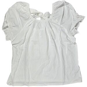 J. Crew Factory Tie-Back Top‎ White L NIB